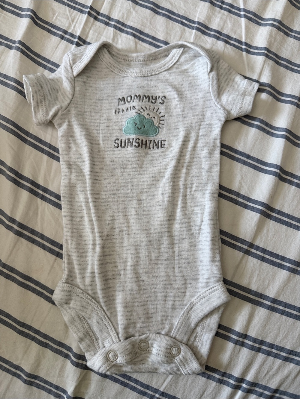Mommy's Sunshine Gray Baby One-Piece Bodysuit